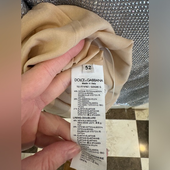 Dolce & Gabbana crystal tank selling for $6995 in current season! Sz 52! - Picture 9 of 11